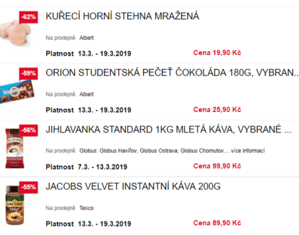 Katregorie potraviny